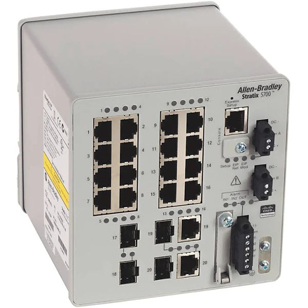1783-BMS20CL | Allen-Bradley Stratix 5700 Ethernet Switch 18-FE, 2-FE RJ45/SFP