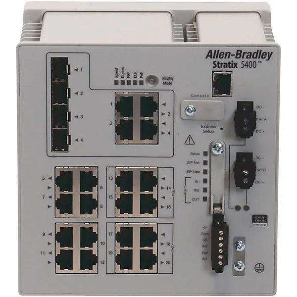 1783-HMS16TG4CGN | Allen-Bradley Stratix 5400 Ethernet Switch, 16GE