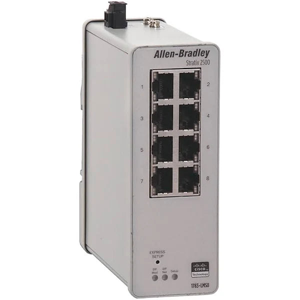 1783-LMS8 | Allen-Bradley Stratix 2500 Lightly Managed Ethernet Switch, 8-Port
