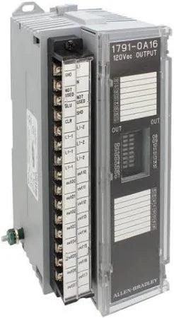 1791-0A16 | Allen-Bradley Block I/O Output Module, 16-Outputs 120V AC