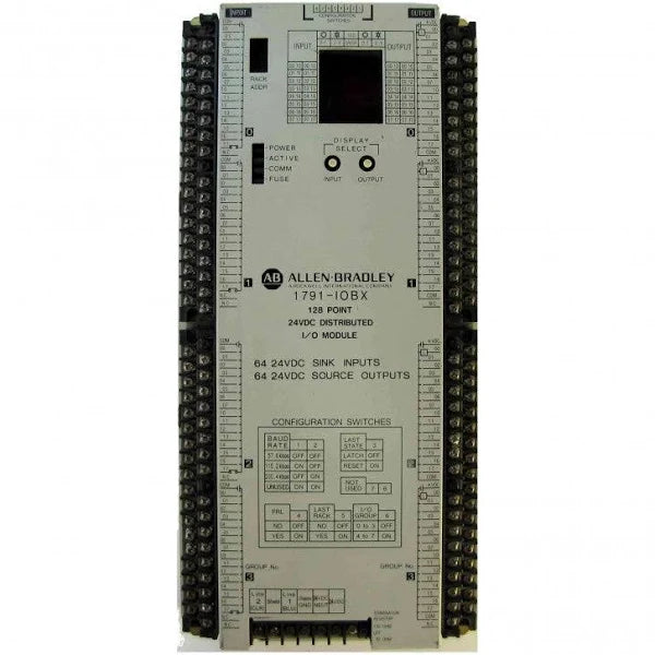 1791-IOBX | Allen-Bradley Block I/O 24V DC Module 128-P: 64-In-Sink, 64-Out-Source