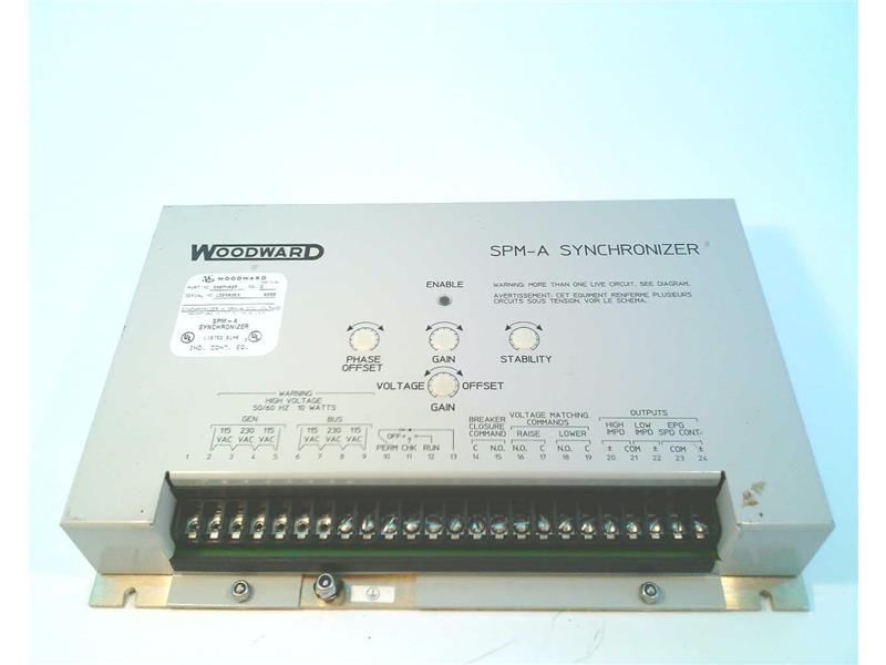 9907-029 | Woodward Speed & Phase Matching SPM-A Synchronizer