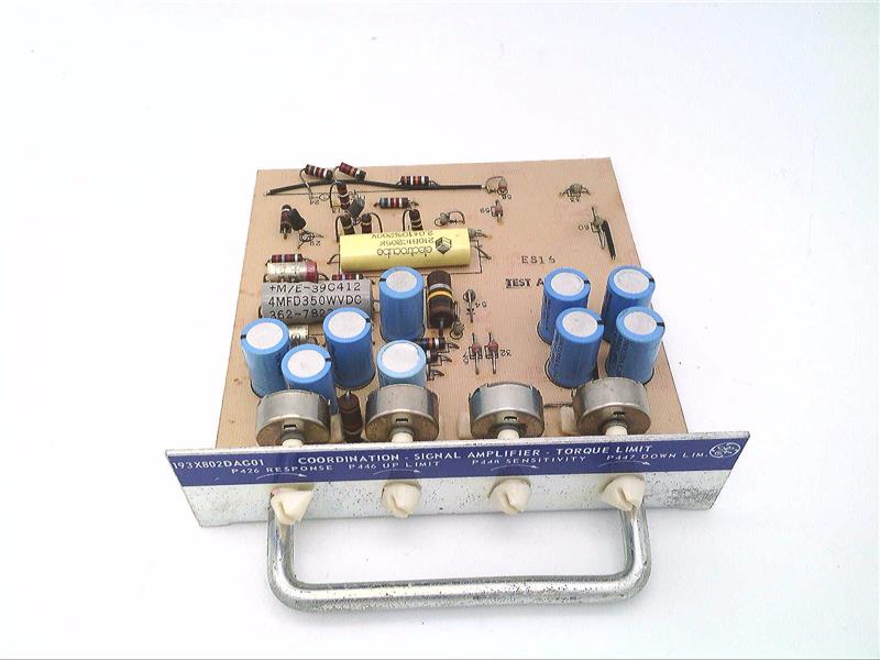 193X802DAG01 | General Electric Coordination Signal Amplifier Torque Limit Card