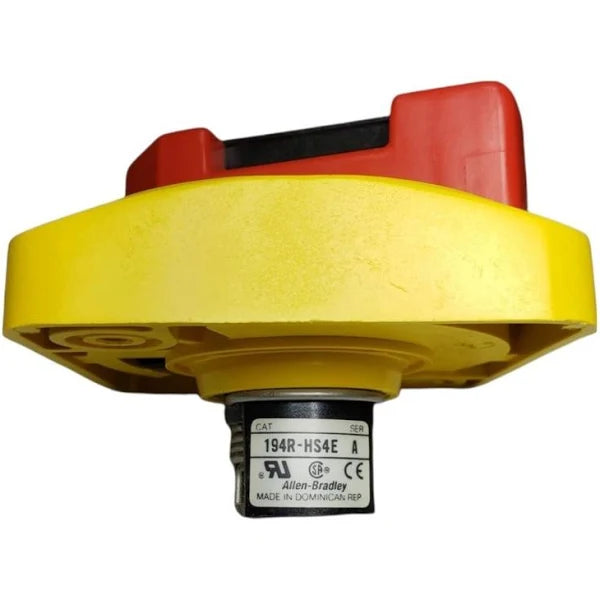 194R-HS4E | Allen-Bradley Operating Handle with Defeater, Red/Yellow