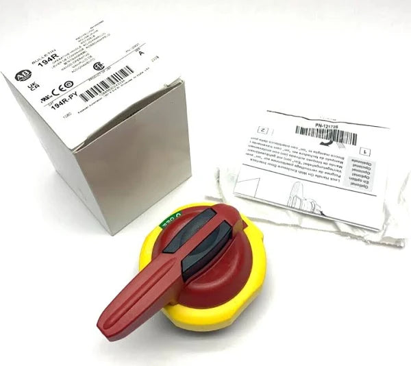 194R-PY | Allen-Bradley Red/Yellow Padlockable Handle for Disconnect Switch