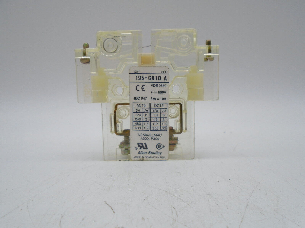 195-GA10 | Allen-Bradley Aux Contact