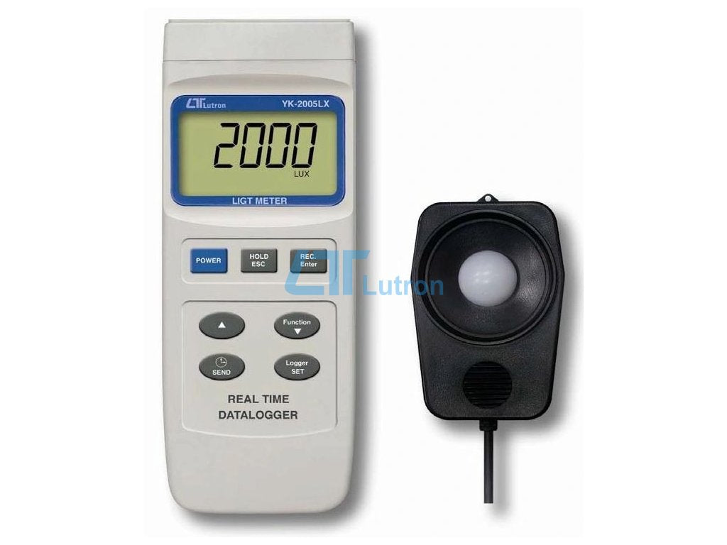 YK-2005LX | Lutron Luxmeter 100,000 Lux Range, Data Logger, RS232/USB Interface