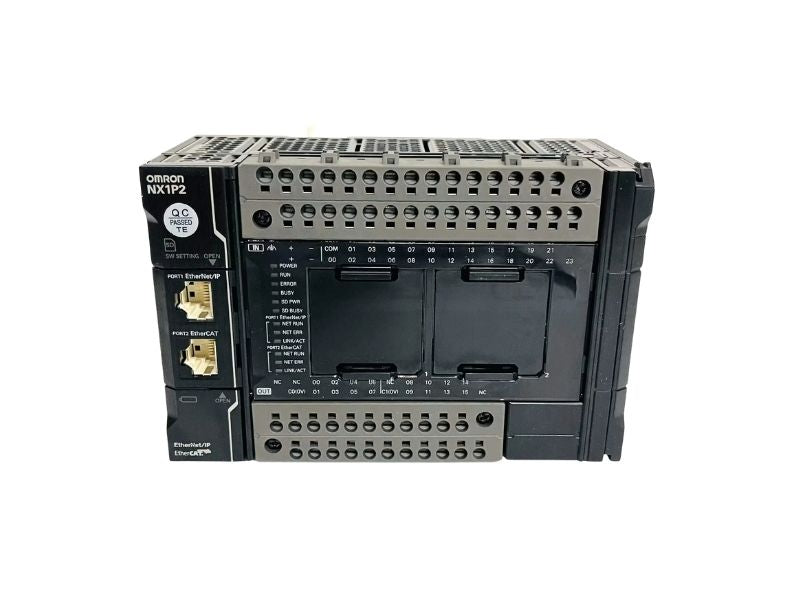 Omron NX1P2-1140DT NX Series PLC CPU Controller 24 Inputs 16 NPN Outputs EtherCAT EtherNet/IP
