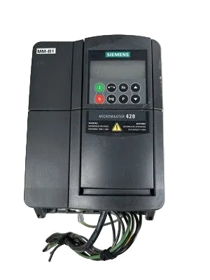 Siemens 6SE6420-2UD22-2BA1 MICROMASTER 420 3 HP Variable Frequency Drive
