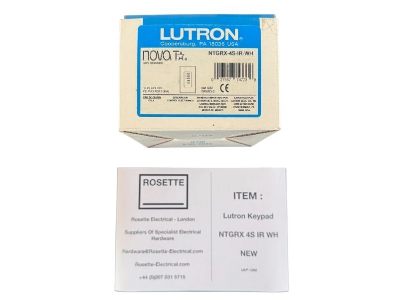 NTGRX-4S | Lutron Raise/Lower Wallstation