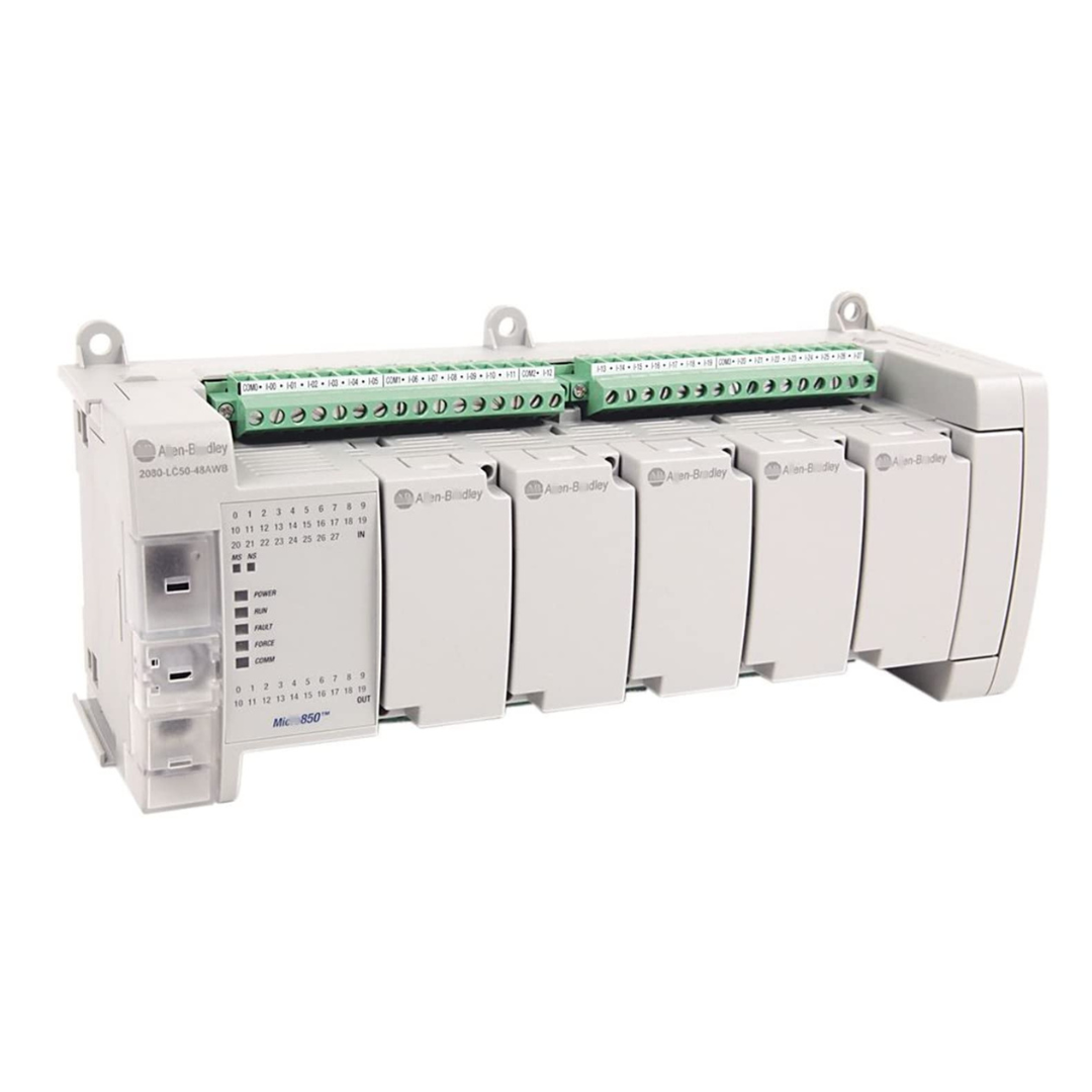 2080-LC50-48AWB | Allen-Bradley Micro850 Controller, 28 AC In, 20 Relay Out