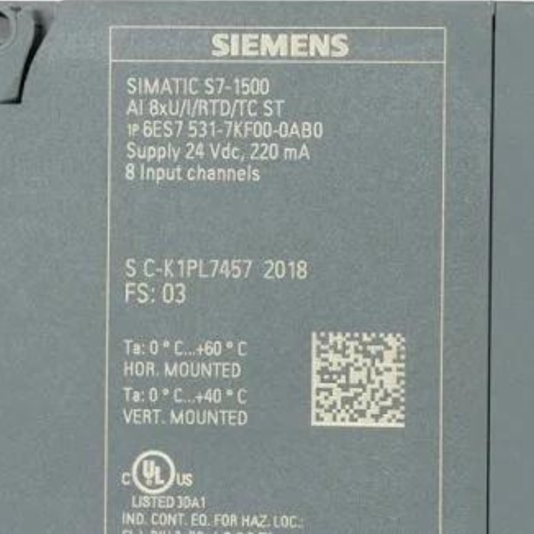 6ES7531-7KF00-0AB0 | Siemens SIMATIC S7-1500 Analog Input AI 8xU/I/RTD/TC ST