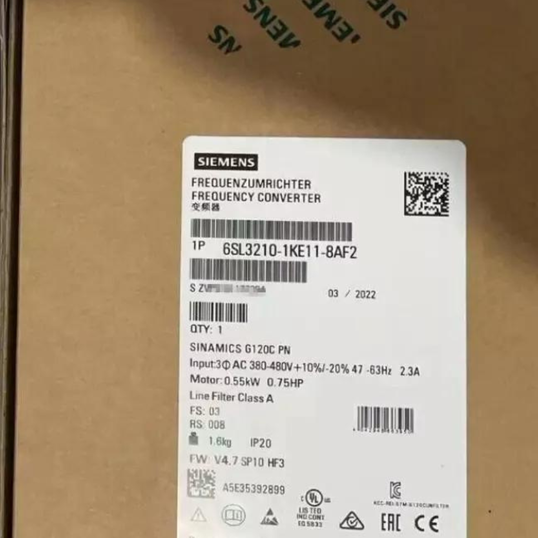 6SL3210-1KE11-8AF2 | SIEMENS SINAMICS G120C Compact Inverter 3-Phase 0.55kW