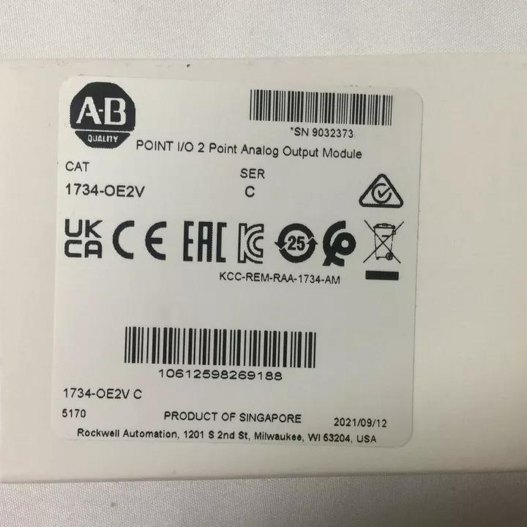 1734-OE2V | Allen-Bradley POINT I/O 2-Ch Analog Voltage Output Module