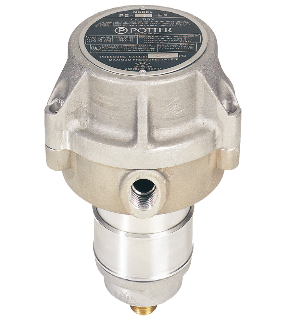 PS-40-EX | Potter Explosion-Proof Pressure Supervisory Switch for Fire Sprinkler Systems