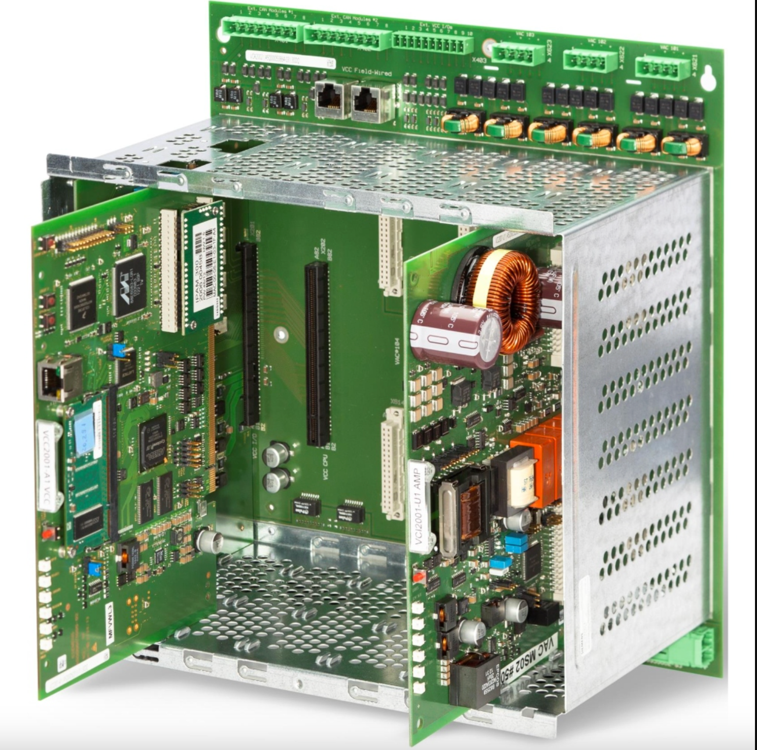 VCA2002-A1 | Siemens 6-Slot Card Cage for Desigo Fire Voice Control Systems