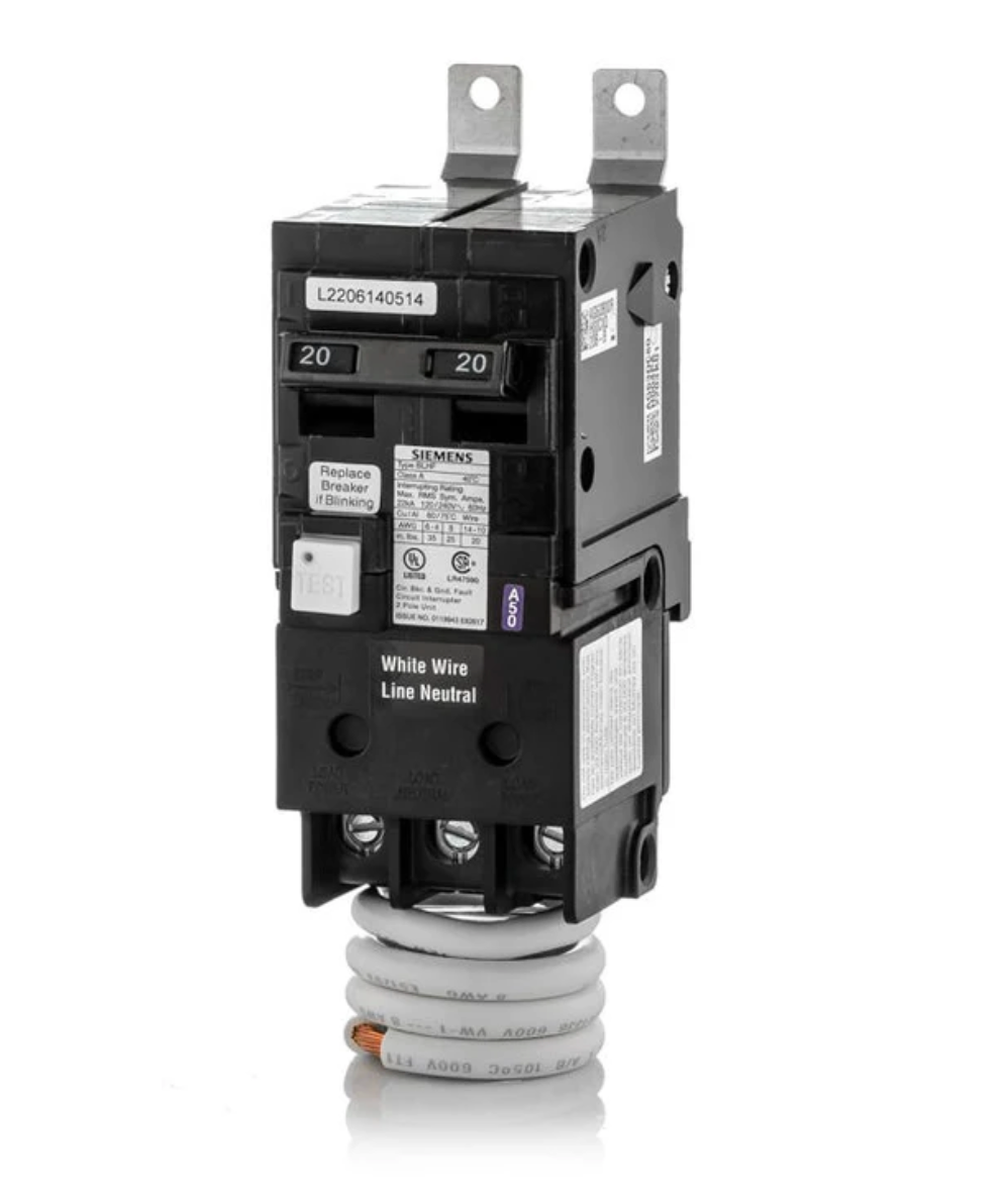 BF220AH | Siemens 20A 2-Pole 120/240VAC Ground Fault Molded Case Circuit Breaker