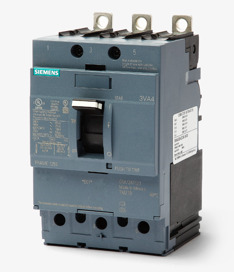 3VA4120-4ED34-0AA0 | Siemens 3VA4 20A 3-Pole 600V Molded Case Circuit Breaker