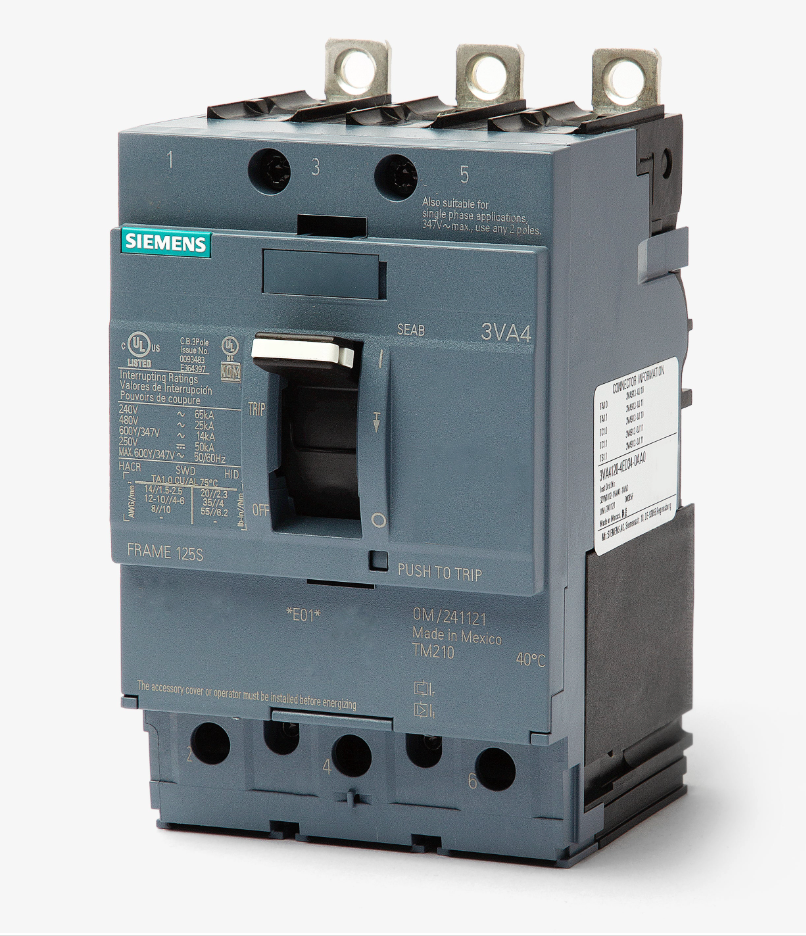 3VA4170-4ED34-0AA0 | Siemens 3VA4 70A 3-Pole 480V Molded Case Circuit Breaker