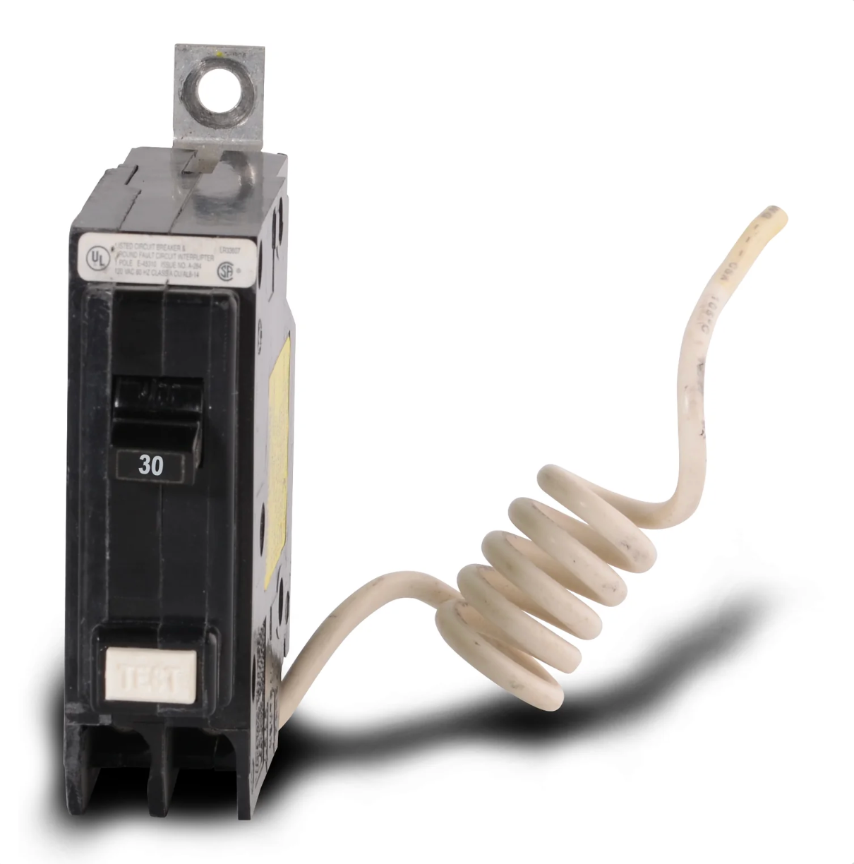 QBHGF1030 | Eaton 30A 1-Pole 120V Ground Fault Circuit Breaker, Bolt-On, 22kAIC