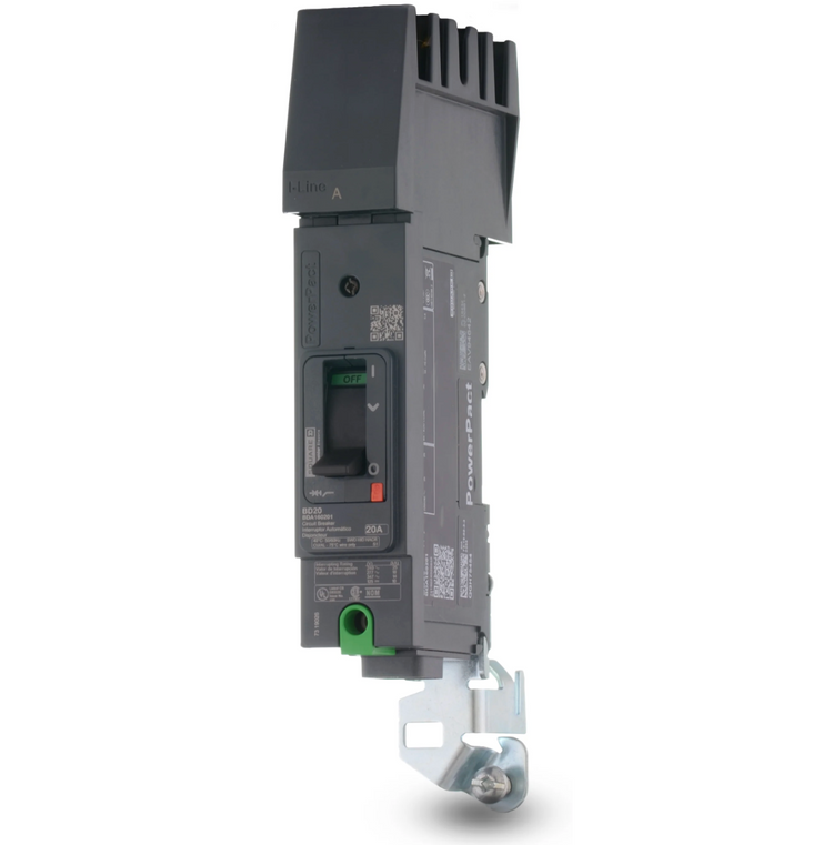 BDA160201 | Square D 20A 1-Pole PowerPacT B Thermal Magnetic Molded Case Circuit Breaker