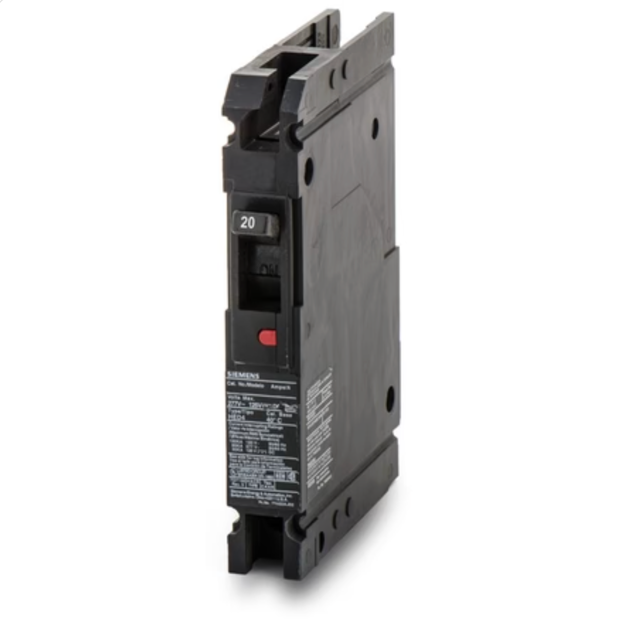 HED41B020L | Siemens 20A 1-Pole 277V Sentron Molded Case Circuit Breaker