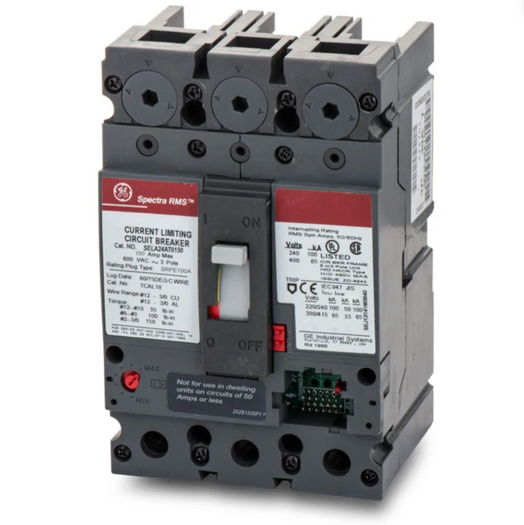 SELA24AT0150 | General Electric 150A 2-Pole 480V Spectra Series Solid-State Circuit Breaker