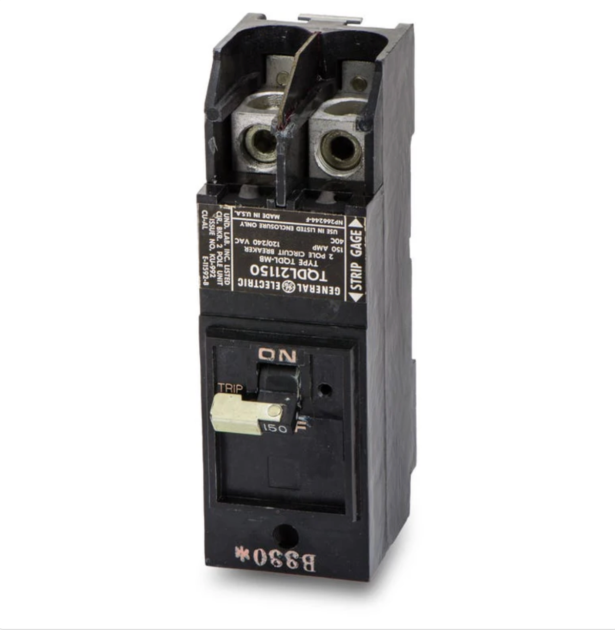 TQDL21150 | General Electric 150A 2-Pole 120/240V Thermal Magnetic Molded Case Circuit Breaker