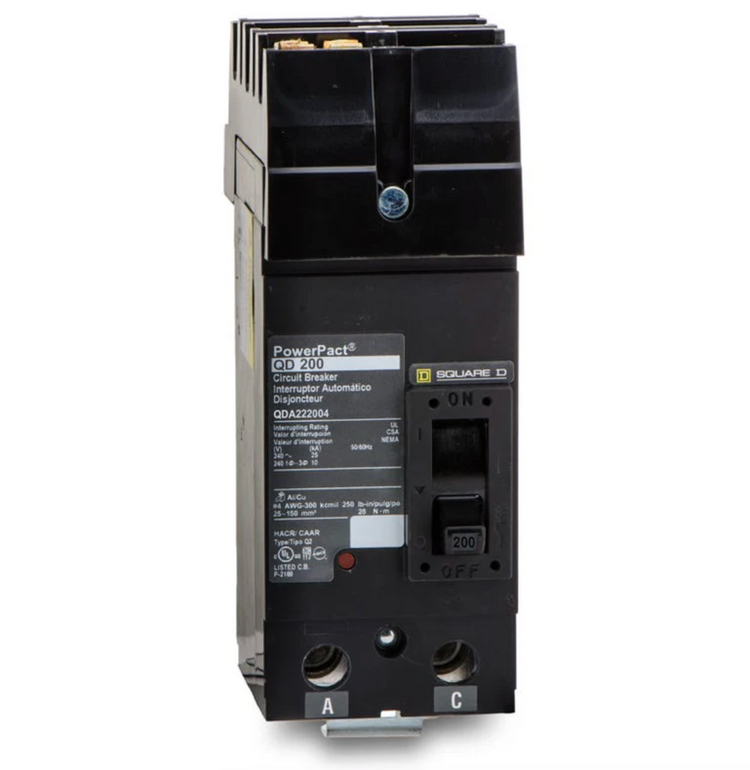QDA222004 | Square D 2-Pole 200A 240VAC PowerPacT Q Molded Case Circuit Breaker
