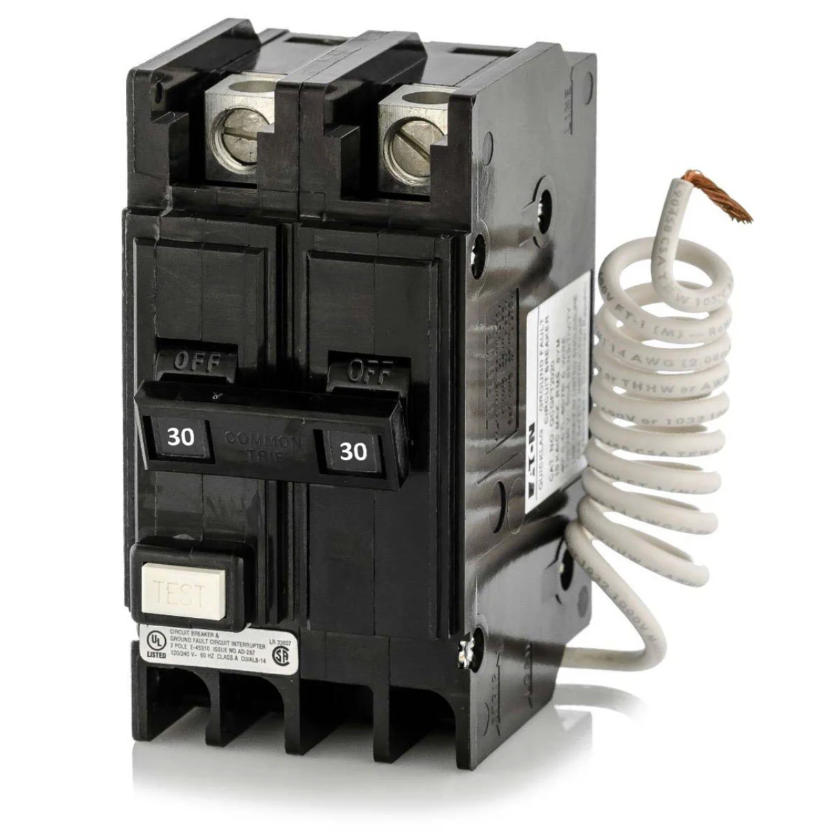 QCGF2030 | Eaton Quicklag 30A 2-Pole 120/240V GFCI Molded Case Circuit Breaker