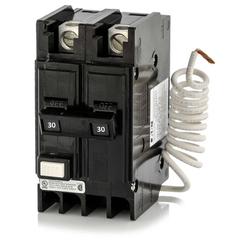 QCGF2030 | Eaton Quicklag 30A 2-Pole 120/240V GFCI Molded Case Circuit Breaker