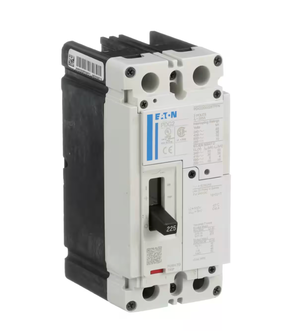 PDG22G0100TFFJ | Eaton Power Defense 100A 2-Pole 600V Molded Case Circuit Breaker
