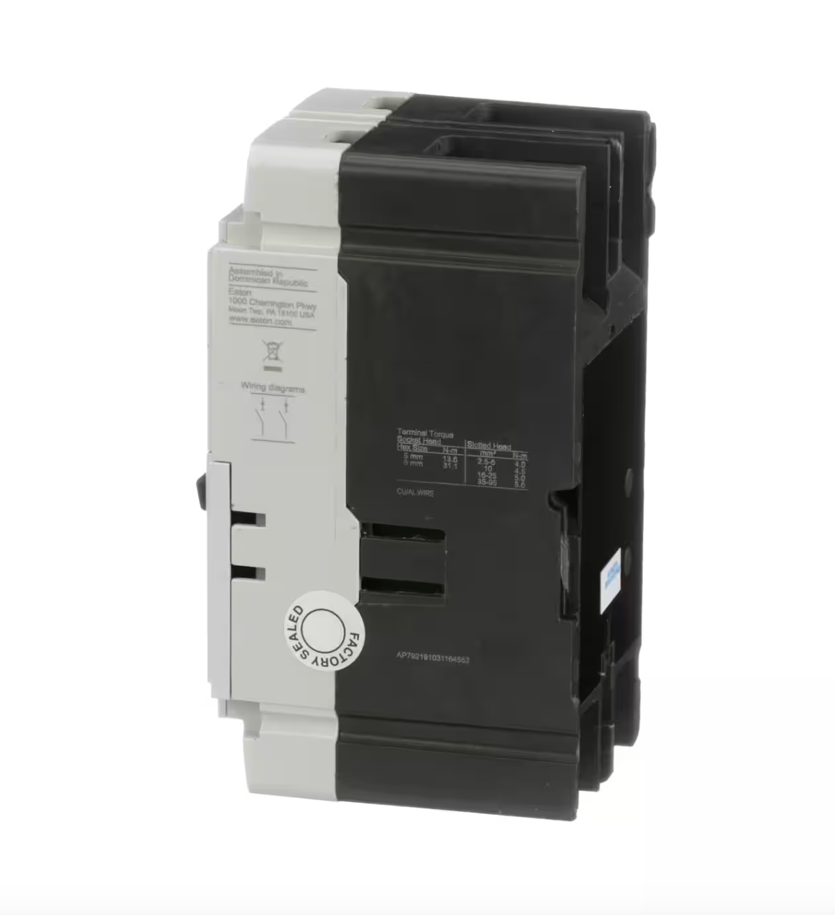 PDG22G0100TFFJ | Eaton Power Defense 100A 2-Pole 600V Molded Case Circuit Breaker