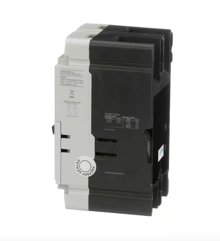 PDG22G0100TFFJ | Eaton Power Defense 100A 2-Pole 600V Molded Case Circuit Breaker