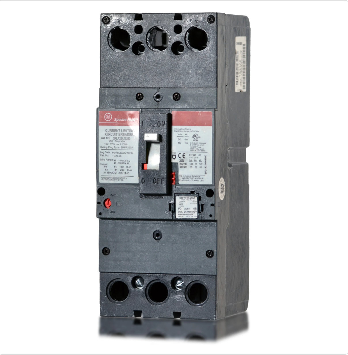 SFLA24AT0250 | General Electric Spectra Series 250A 2-Pole Molded Case Circuit Breaker
