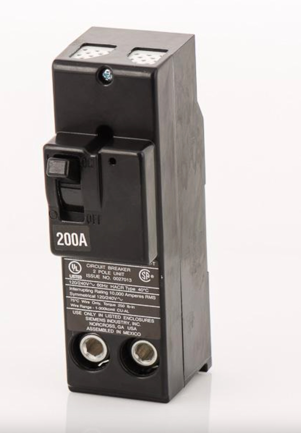 MPD2200 | Siemens MD Series 200A 2-Pole Molded Case Circuit Breaker, 120/240V
