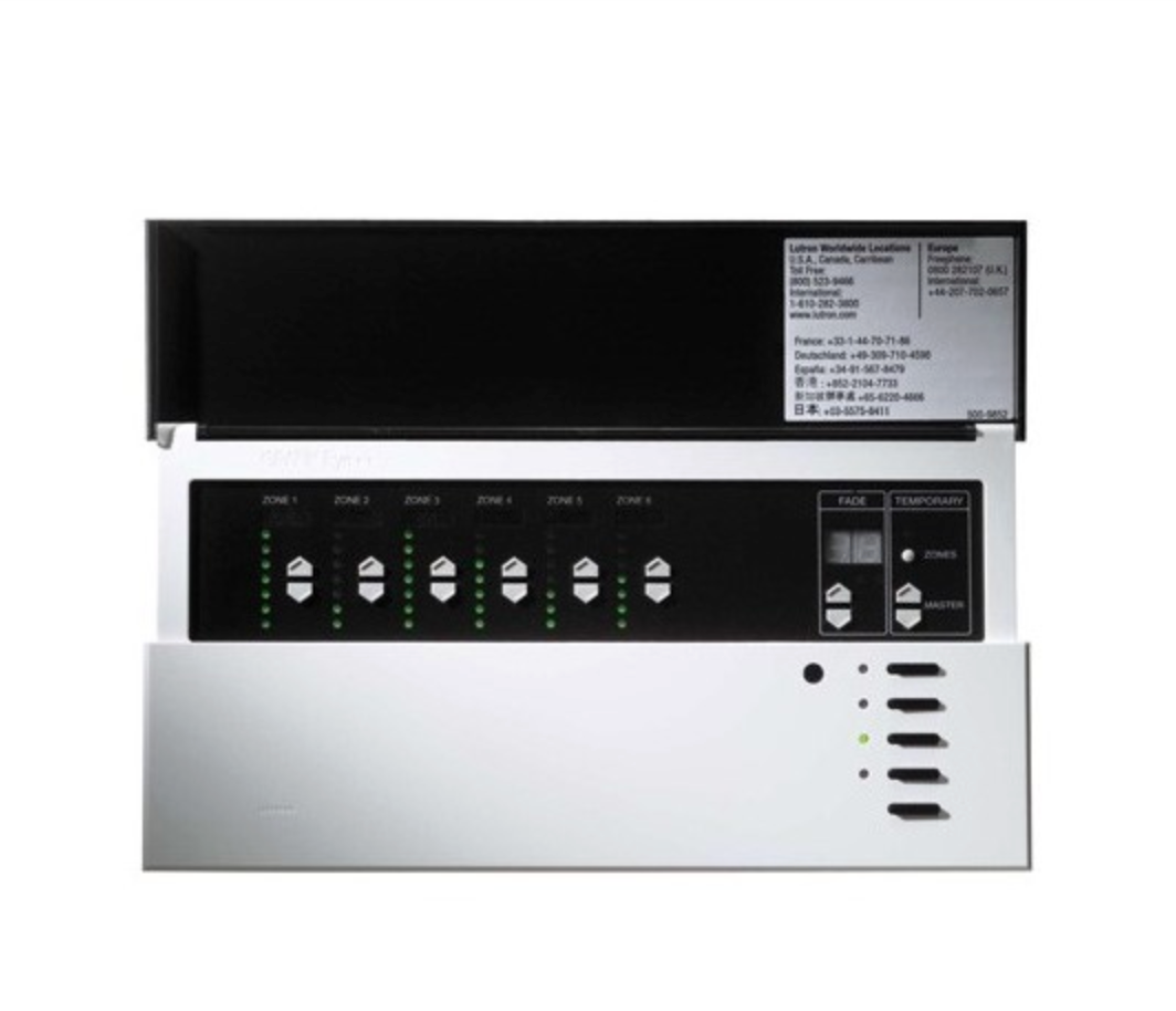 GRX-4104-T-BR | Lutron GRAFIK Eye 4000 Series 4-Zone Lighting Controller, Matte Brown