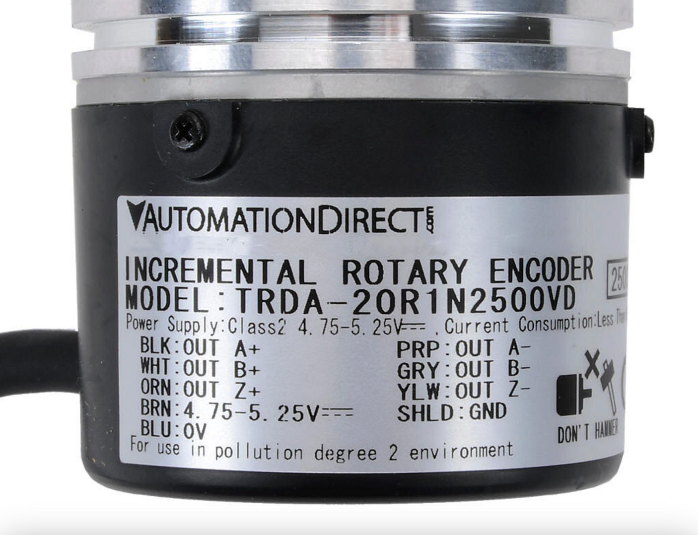 TRDA-20R1N2500VD | Automation Direct JTEKT 2500 PPR Incremental Rotary Encoder