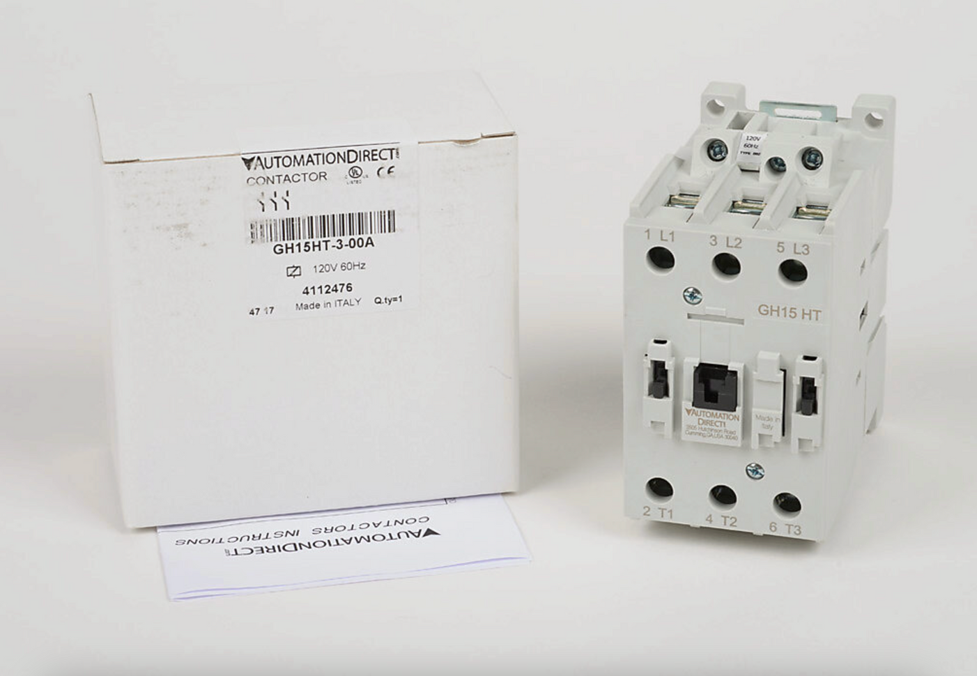 GH15HT-3-00A | Automation Direct GH15 50A 3-Pole IEC Magnetic Contactor