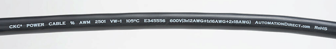 SVC-PHM-010 | Automation Direct SureServo 10ft Power Cable for 1kW Systems