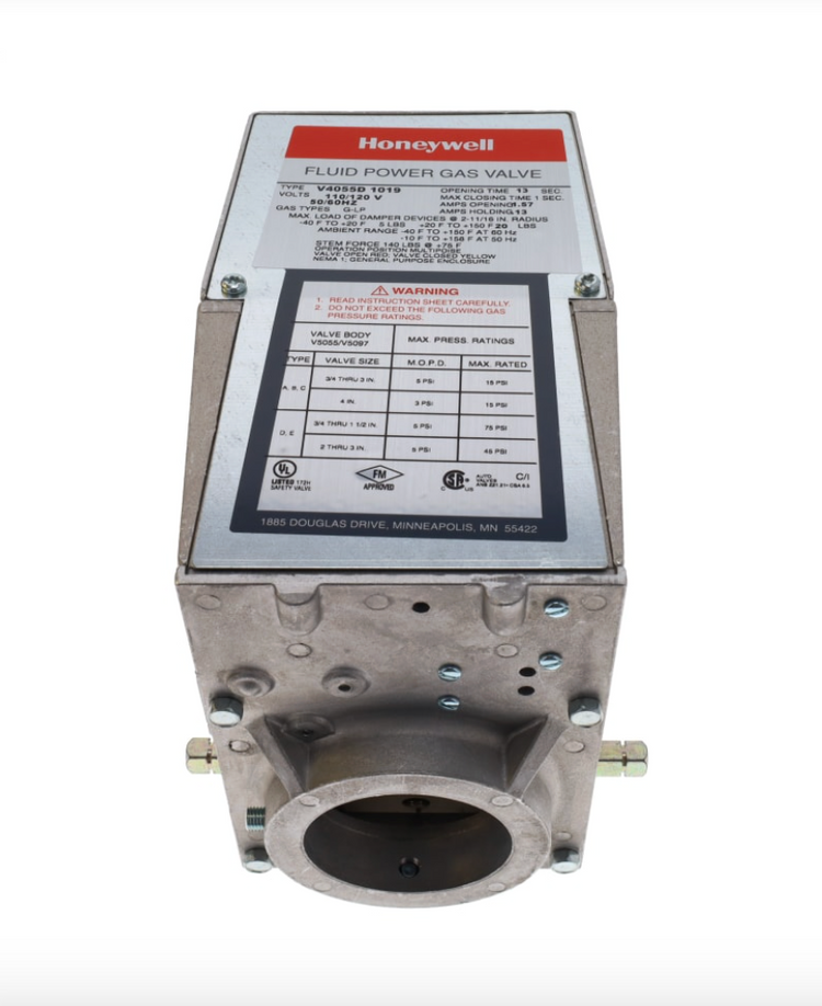V4055D-1019 | Honeywell 120V On/Off Gas Valve Actuator for V5055/V5097 Burners
