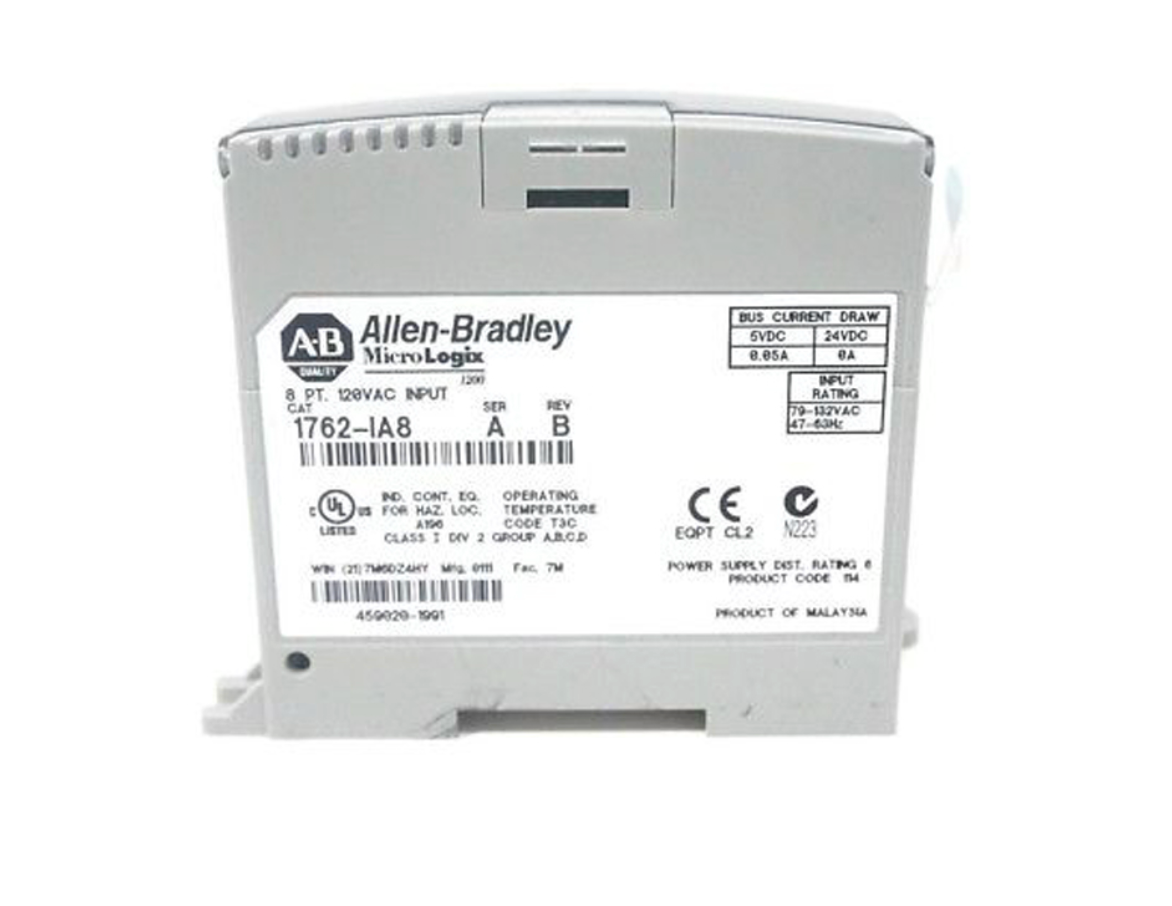 1762-IA8 | Allen-Bradley MicroLogix 8-Point 120V AC Input Module