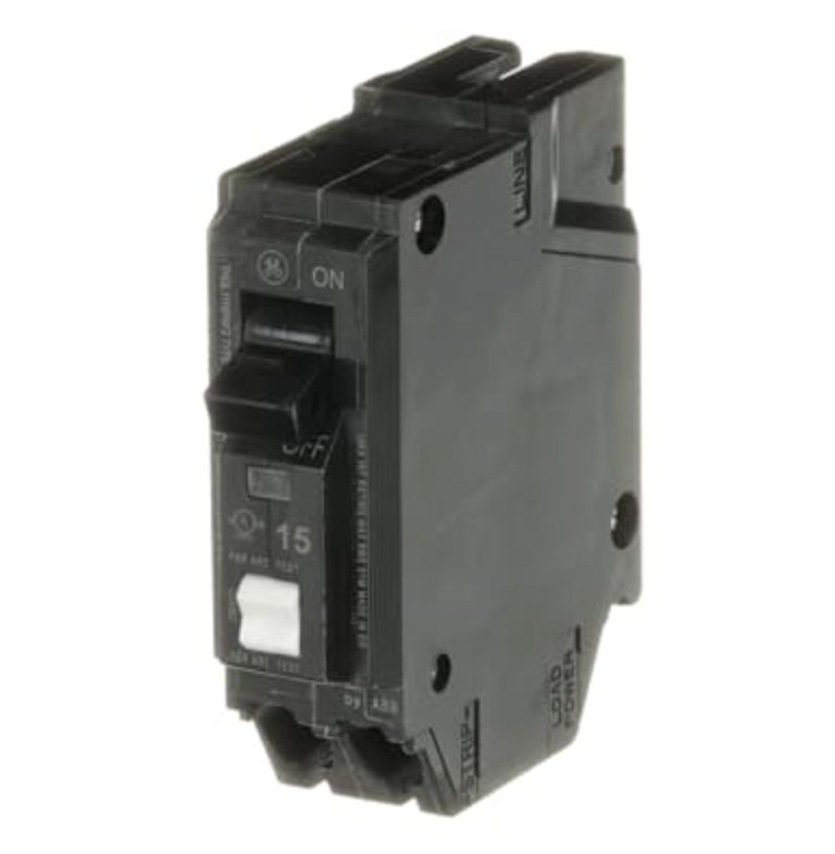 General Electric THQL1115PAF2 15A 1-Pole AFCI Circuit Breaker Q-Line Plug-On Neutral