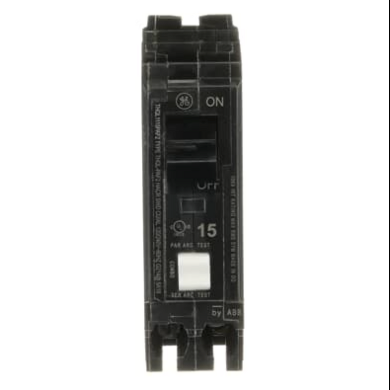 General Electric THQL1115PAF2 15A 1-Pole AFCI Circuit Breaker Q-Line Plug-On Neutral