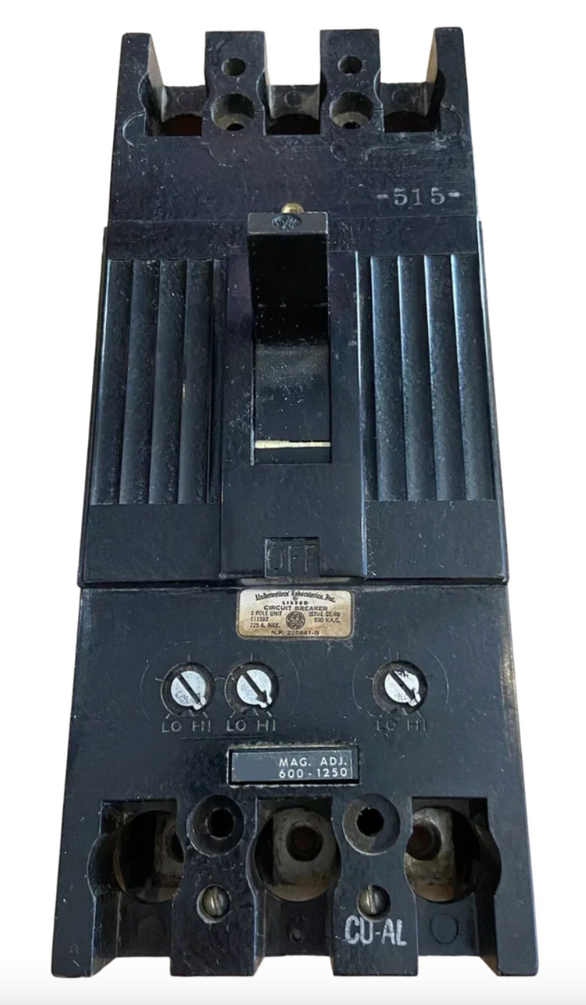 General Electric TFJ236150WL 150A 3-Pole Molded Case Circuit Breaker 600V F225 Line