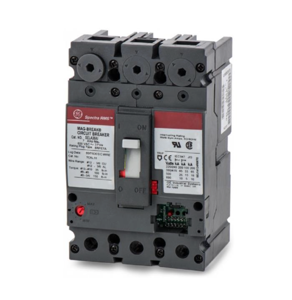General Electric EZSFHA36AT0250 250A 3-Pole Circuit Breaker 600VAC Spectra RMS Solid-State