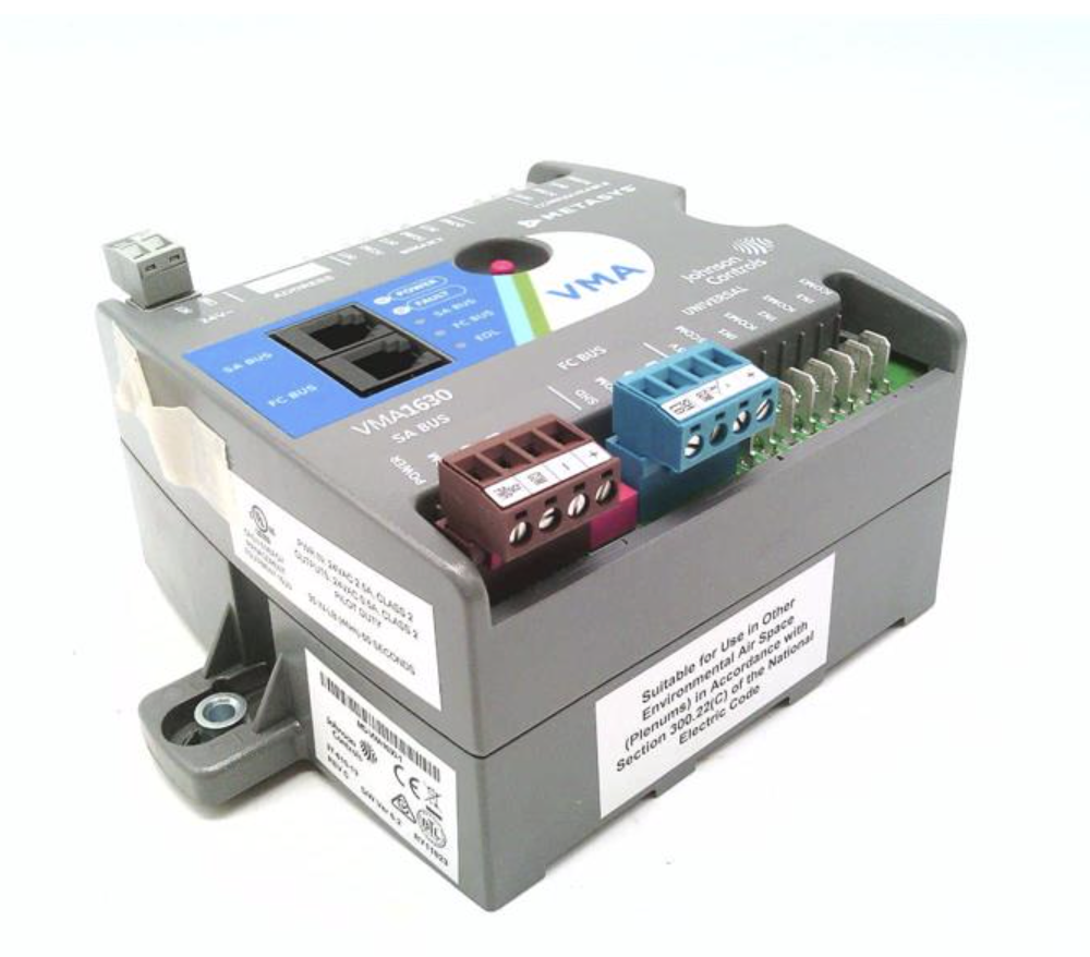 Johnson Controls MS-VMA1630-1 Programmable Variable Air Volume Controller with Integrated Actuator and Differential Pressure Transducer
