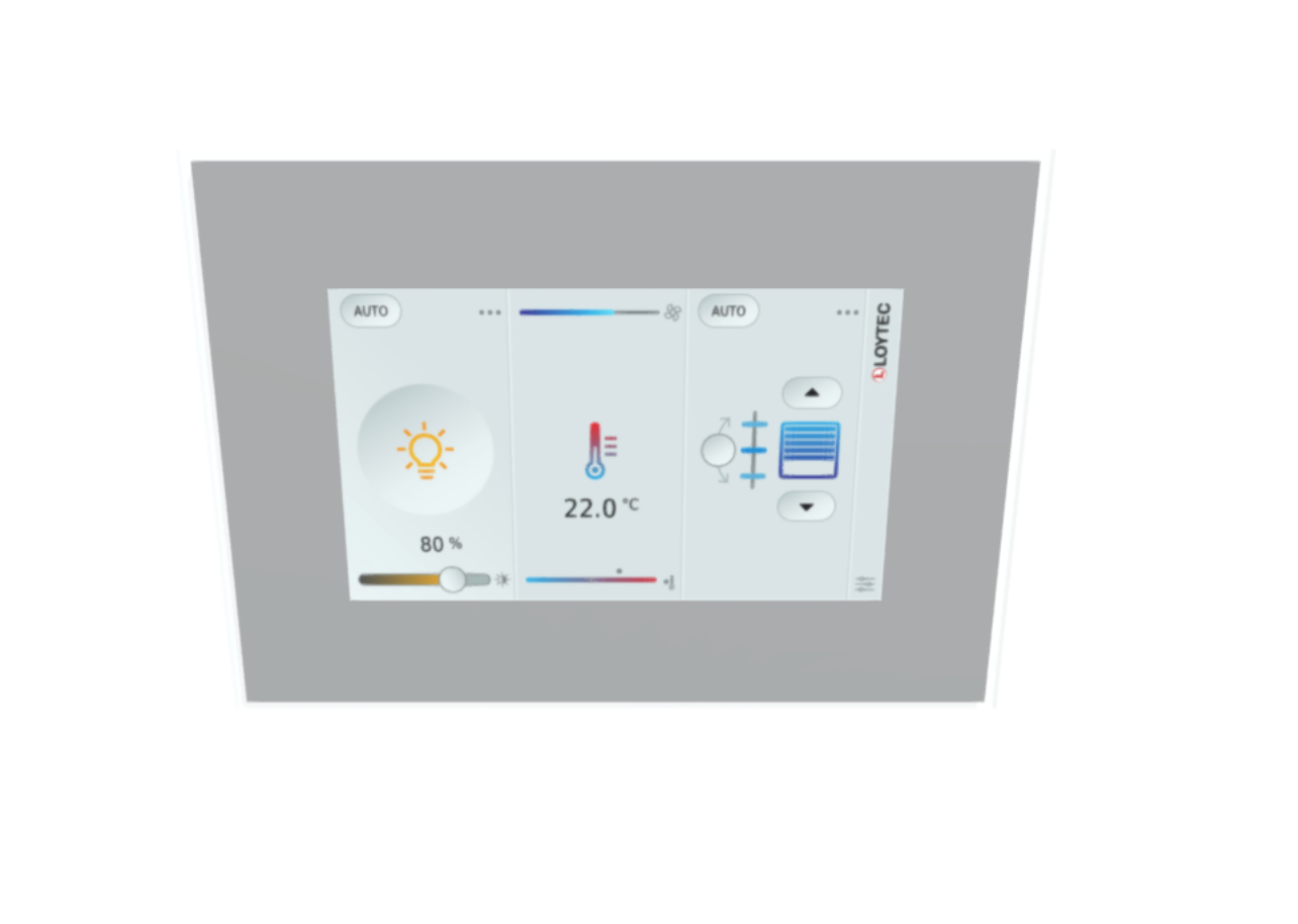 LOYTEC LVIS7-32G1 7-Inch BACnet CEA-709 Modbus Capacitive Touch Panel Operator Interface