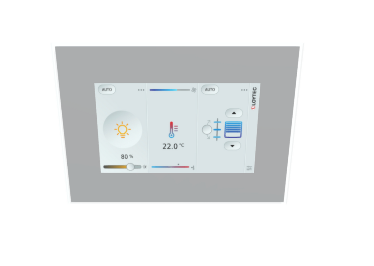 LOYTEC LVIS7-32G1 7-Inch BACnet CEA-709 Modbus Capacitive Touch Panel Operator Interface