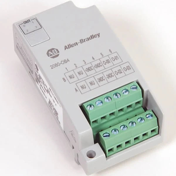 2080-OB4 | Allen-Bradley | Micro800 4-Ch Digital Output, 12/24V DC